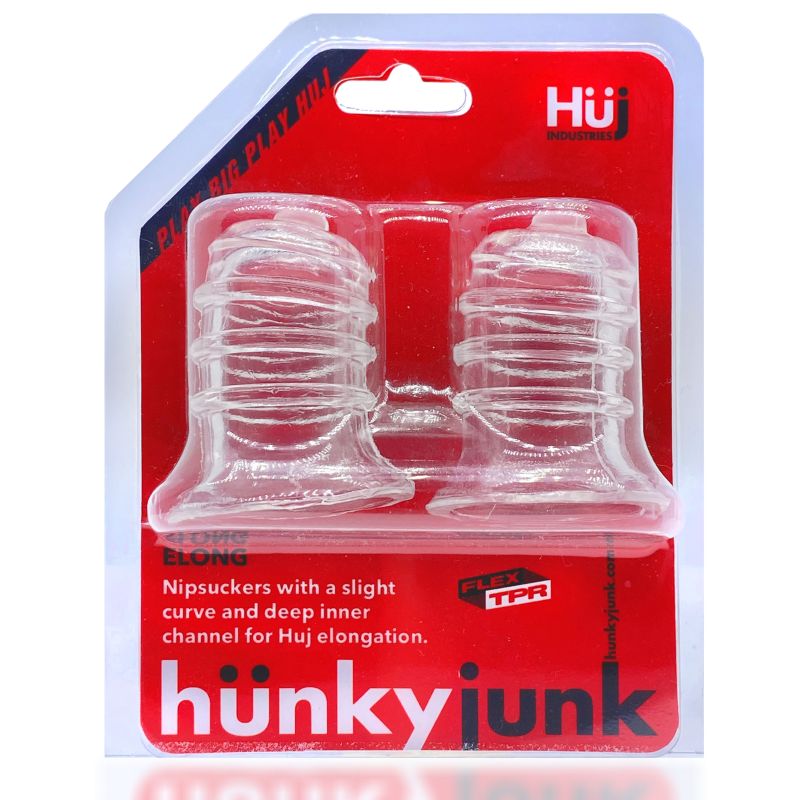 Hunkyjunk - Elong Wide Base Nipsucker - Clear