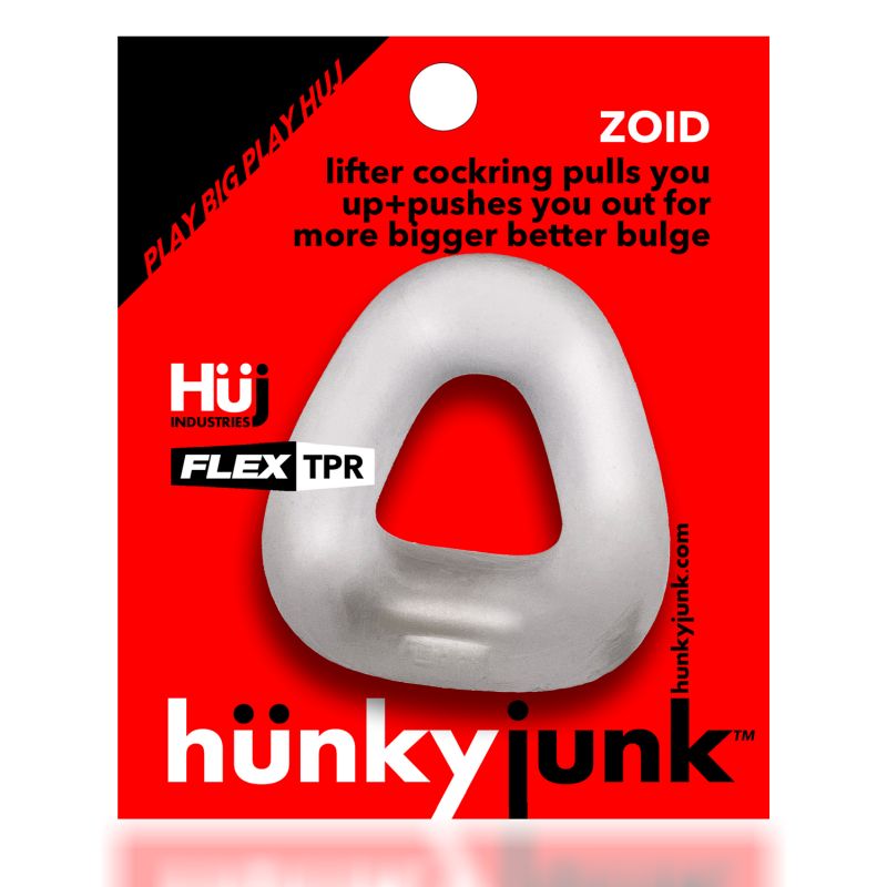 Hunkyjunk - Zoid Trapaziod Lifter Cockring - Clear Ice