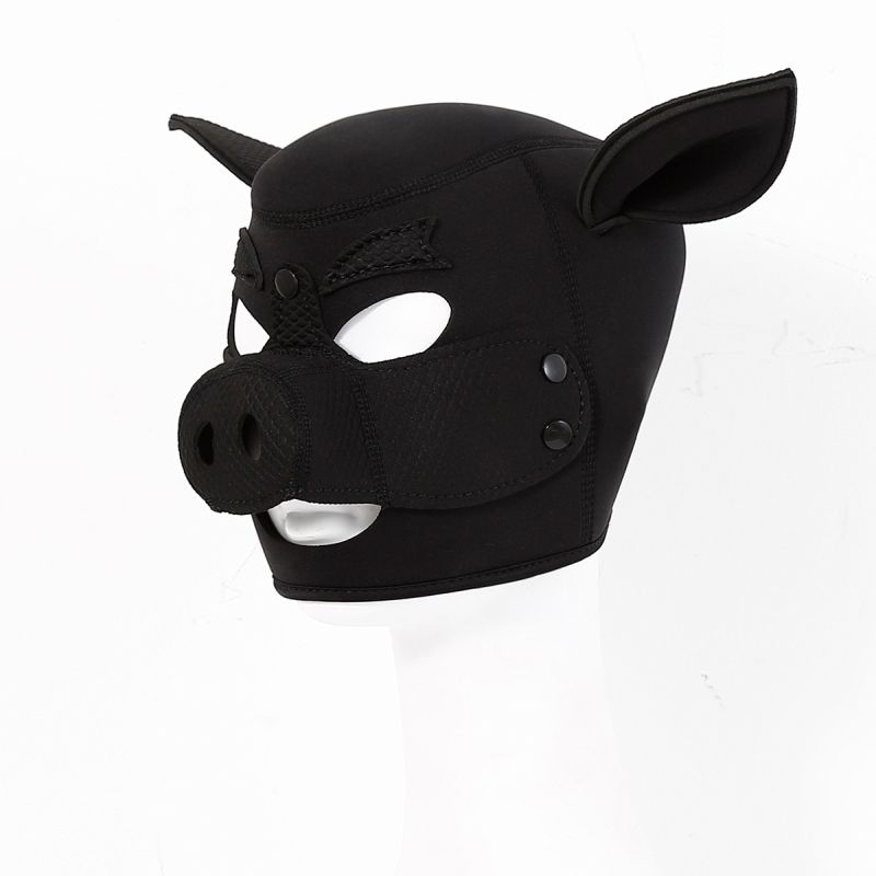 Neoprene Pig Mask - Black - K. P.