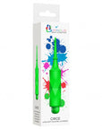 Luminous ABS Bullet With Silicone Sleeve 10-Speeds - Circe - Green