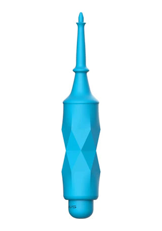 Luminous ABS Bullet With Silicone Sleeve 10-Speeds - Circe - Turquoise