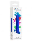 Luminous ABS Bullet With Silicone Sleeve 10-Speeds - Delia - Royal Blue