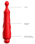 Luminous ABS Bullet With Silicone Sleeve 10-Speeds - Dido - Red