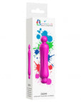 Luminous ABS Bullet With Silicone Sleeve 10-Speeds - Demi - Fuchsia