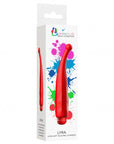 Luminous ABS Bullet With Silicone Sleeve 10-Speeds - Lyra - Red