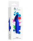 Luminous ABS Bullet With Silicone Sleeve 10-Speeds - Thea - Royal Blue