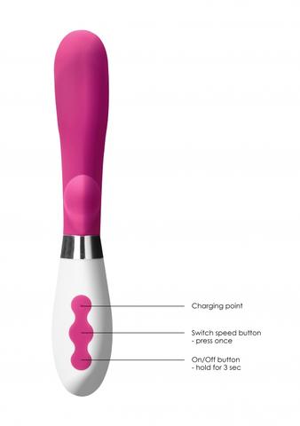 Luna Rechargeable Vibrator - Achilles - Pink