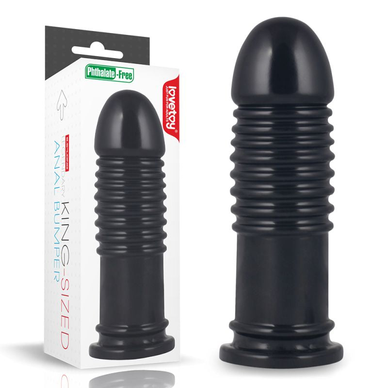 King Sized Anal Bumper 8" - Black - K. P.