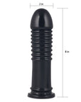 King Sized Anal Bumper 8" - Black - K. P.