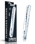 Double Dildo - Flawless 12" - Clear