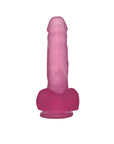 Jelly Studs - 7" Crystal Dildo - Medium - Pink