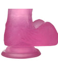 Jelly Studs - 7" Crystal Dildo - Medium - Pink