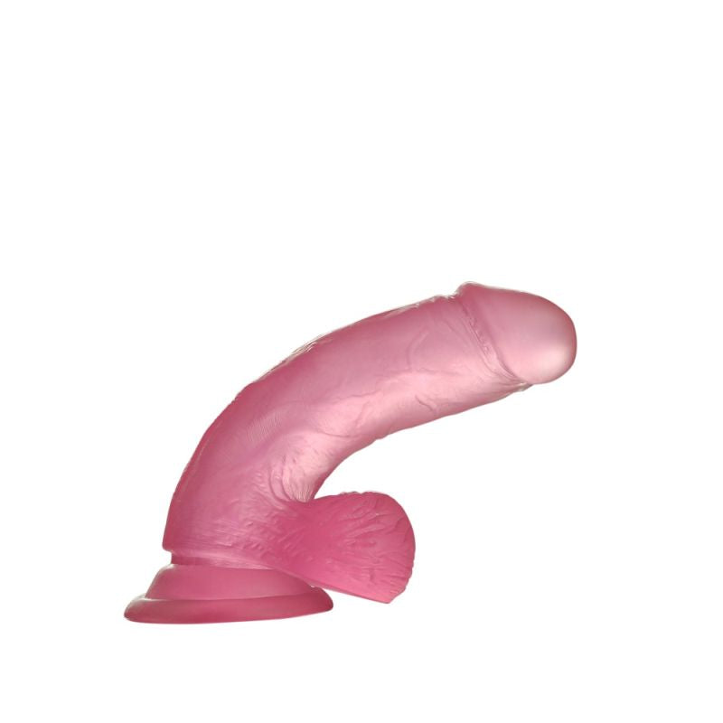 Jelly Studs - 6" Crystal Dildo - Small - Pink - K. P.