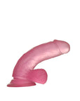 Jelly Studs - 6" Crystal Dildo - Small - Pink - K. P.