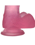 Jelly Studs - 6" Crystal Dildo - Small - Pink - K. P.