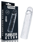 Penis Extender Sleeve Plus 1 Inch - Clear