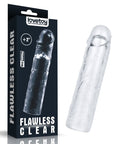 Clear Penis Extender Sleeve Plus 2" - K. P.