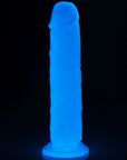 Lumino Play - Dildo 8 Inch - Glow in the Dark Blue