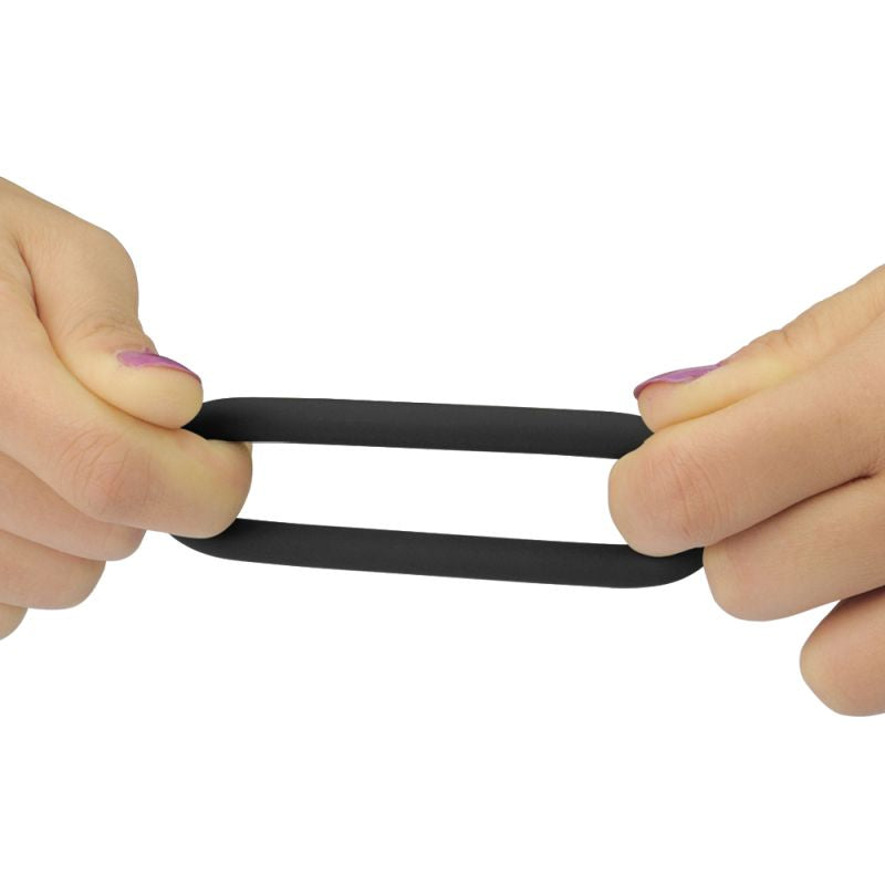 Power Plus - Silicone 3 Piece Cock Ring Set - Black - K. P.