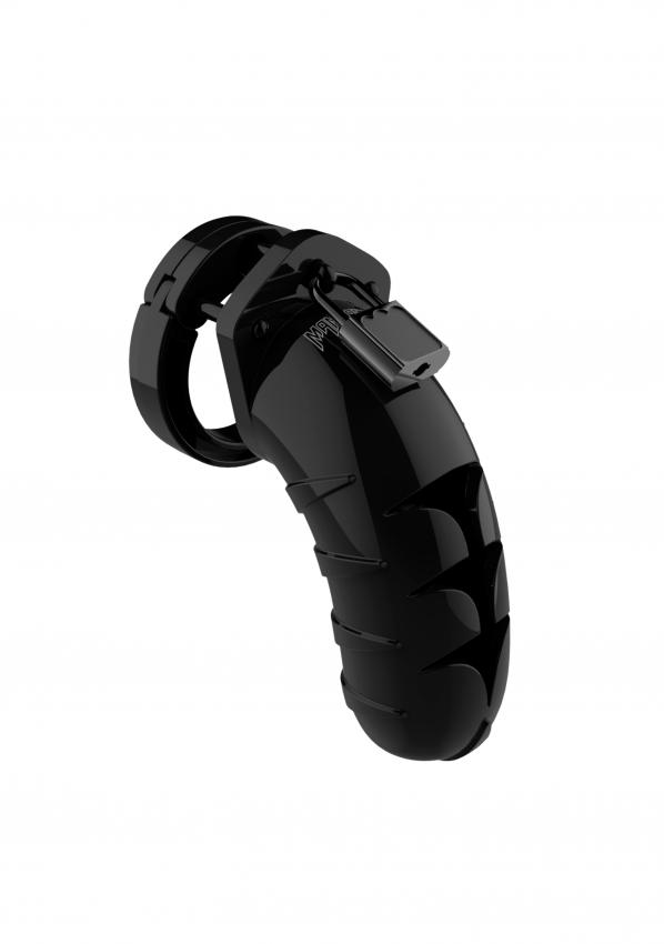 Man Cage - Model 04 Chastity - 4.5&quot; Cock Cage - Black