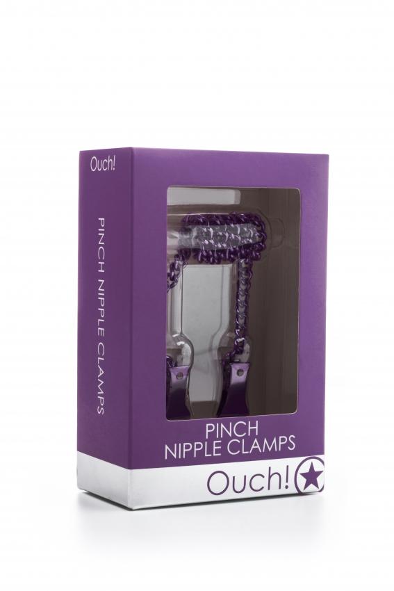 Ouch! - Pinch Nipple Clamps - Purple