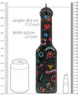 Ouch! Printed Paddle - Old School Tattoo Style - Black