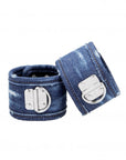 Ouch! - Denim Ankle Cuffs - Roughend Denim Style - Blue - K. P.