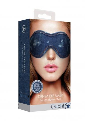 Ouch! Denim - Eye Mask Roughend Denim Style - Blue