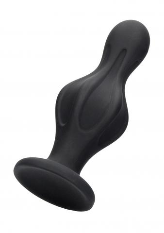 Ouch! - Diamond Shape Butt Plug - Black - K. P.