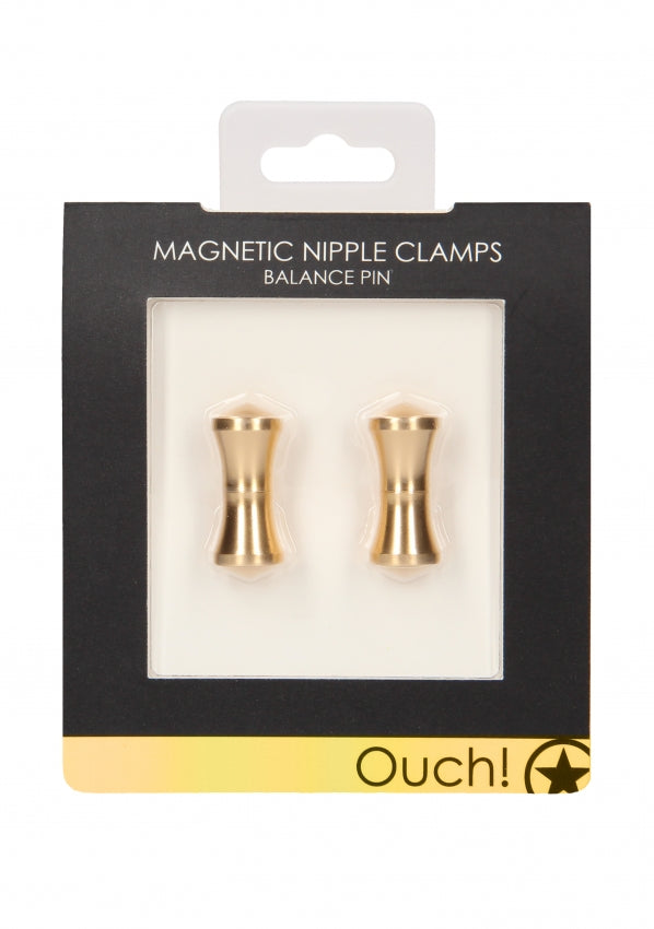 Ouch! - Magnetic Nipple Clamps Balance Pin - Gold