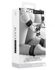 Ouch! Black & White - Velcro Hogtie With Hand and Ankle Cuffs - Black