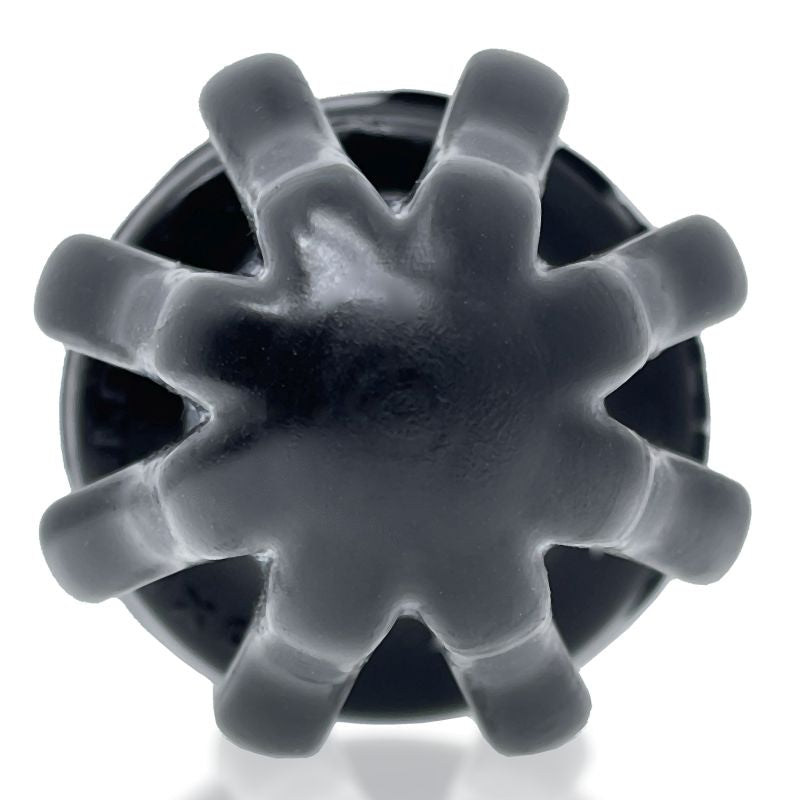 Finned Butt Plug - Airhole-2 Medium - Black