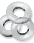 Fat Willy 3 Piece Jumbo Cockrings - Clear - K. P.