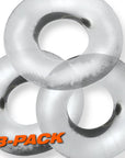 Fat Willy 3 Piece Jumbo Cockrings - Clear