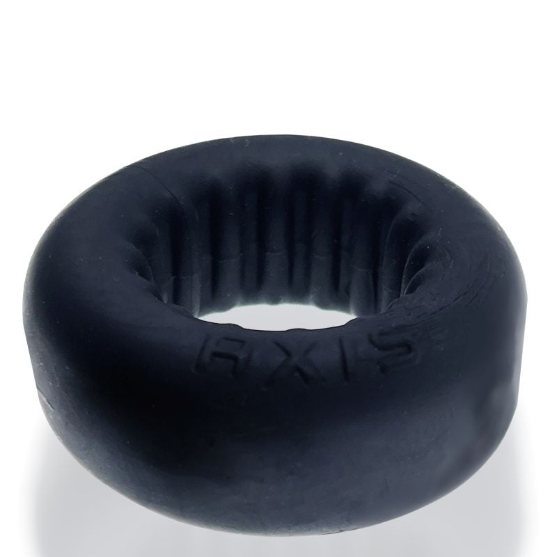 Axis Rib Griphold Cockring - Black Ice