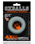 Axis Rib Griphold Cockring - Clear Ice