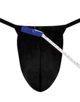 Tape Measure Novelty G String - Black