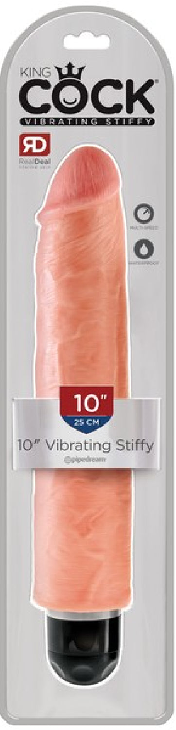 King Cock - 10&quot; Vibrating Stiffy - Flesh