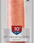King Cock - 10" Vibrating Stiffy - Flesh