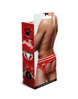 Reindeer Open Back Brief - Red/White