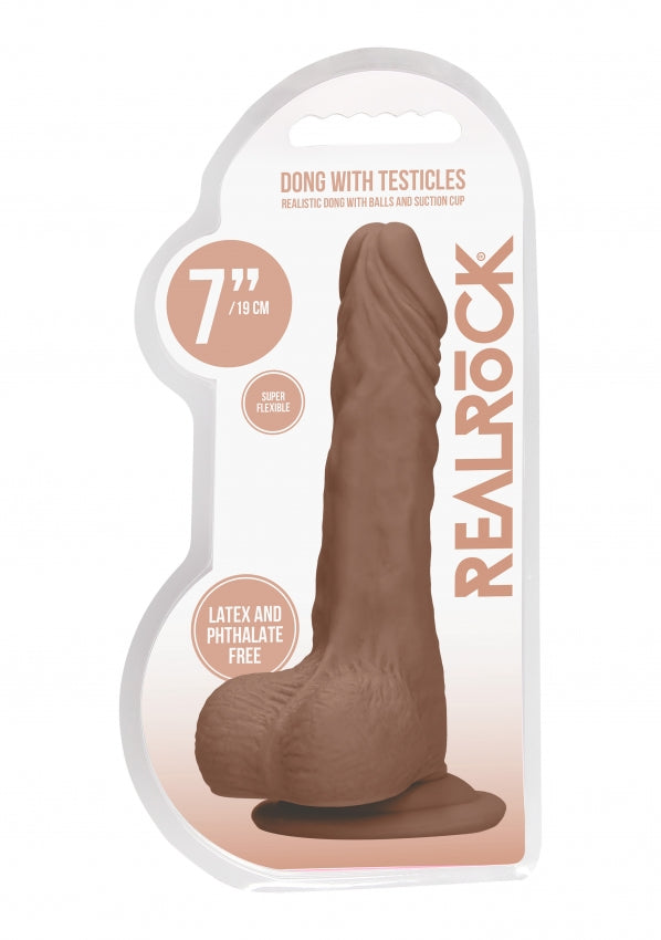 Realrock - Dong with Testicles 7'' - Tan - K. P.