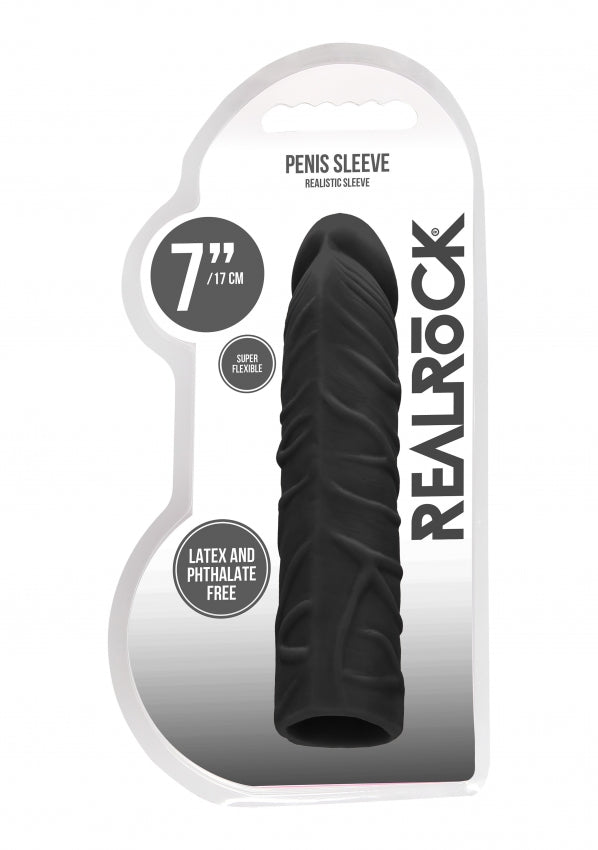 Realrock - Penis Sleeve 7" - Black - K. P.