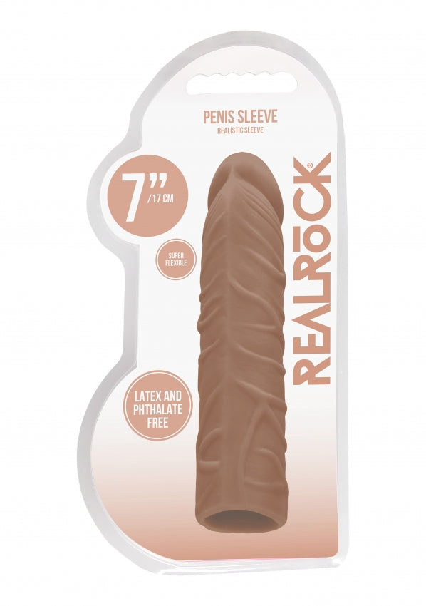 Realrock - Penis Sleeve 7" - Tan - K. P.