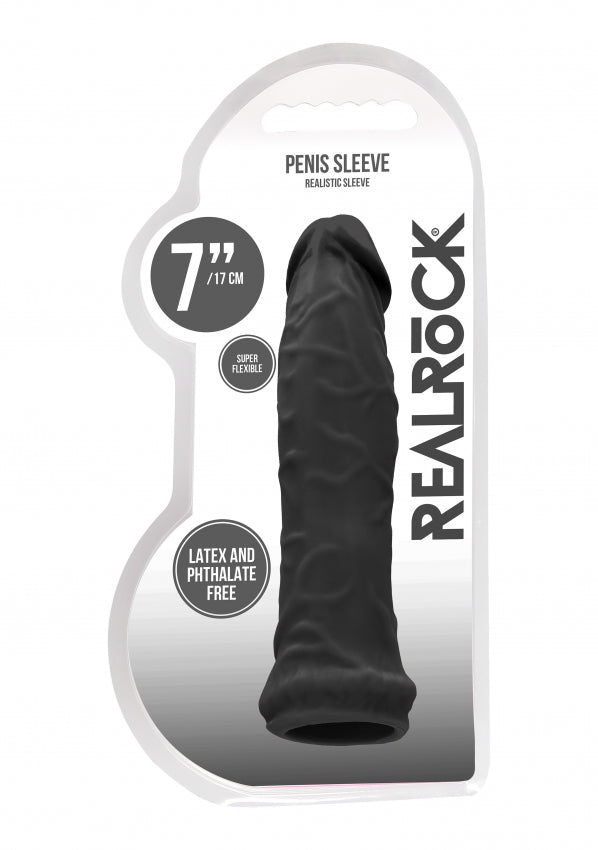 Realrock - Penis Sleeve 6" - Black - K. P.