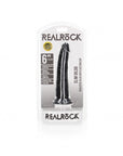 Realrock - Slim Realistic Dildo with Suction Cup 6''/ 15.5 cm - Black - K. P.