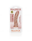 Realrock - Curved Realistic Dildo with Suction Cup 6''/ 15.5 cm - Tan - K. P.