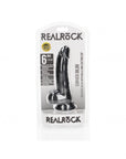 Realrock - Curved Realistic Dildo with Balls and Suction Cup 6''/ 15.5 cm - Black - K. P.