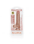 Realrock - Straight Realistic Dildo with Balls and Suction Cup 7''/ 18 cm - Tan - K. P.