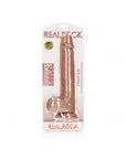 Realrock - Straight Realistic Dildo with Balls and Suction Cup 12''/ 30.5 cm - Tan - K. P.