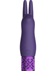 Royal Gems Rechargeable Silicone Bullet - Elegance - Purple
